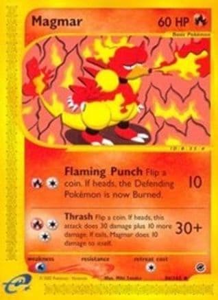 Magmar — Expedition Pokémon TCG card by Miki Tanaka
