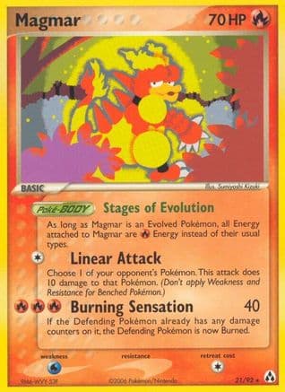 Magmar — Legend Maker Pokémon TCG card by Hiroki Asanuma