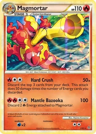 Magmortar — Unleashed Pokémon TCG card by Hajime Kusajima