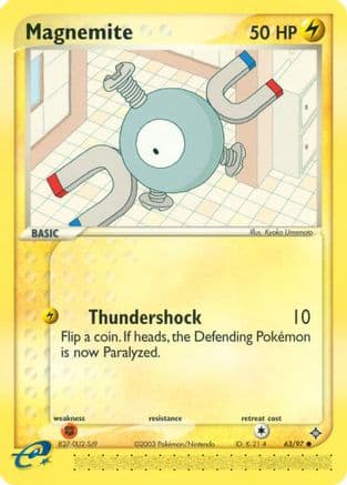 Magnemite - 63/97 — Dragon Pokémon TCG card by Kyoko Umemoto