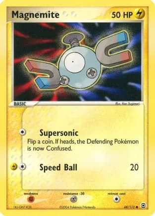 Magnemite — EX FireRed & LeafGreen Pokémon TCG card by Suwama Chiaki