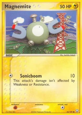 Magnemite — EX Team Rocket Returns Pokémon TCG card by Aya Kusube