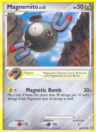 Magnemite (66) — Stormfront Pokémon TCG card by Aya Kusube