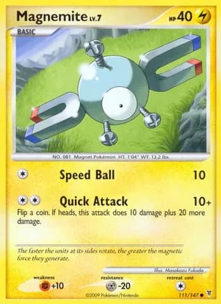 Magnemite — Supreme Victors Pokémon TCG card by Masakazu Fukuda