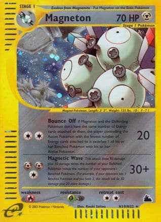 Magneton (H19) — Skyridge Pokémon TCG card by Kouki Saitou