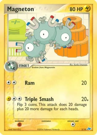Magneton — EX Trainer Kit 1: Latias & Latios Pokémon TCG card by Kyoko Umemoto