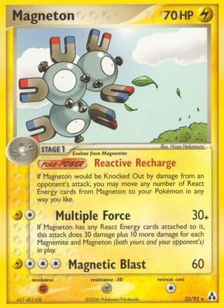Magneton — Legend Maker Pokémon TCG card by Hisao Nakamura