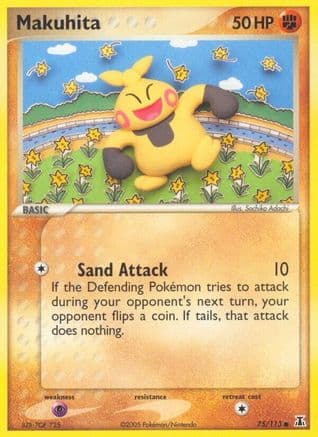 Makuhita — EX Delta Species Pokémon TCG card by Sachiko Adachi