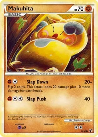 Makuhita — Undaunted Pokémon TCG card by Tomokazu Komiya
