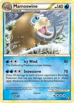 Mamoswine — Triumphant Pokémon TCG card by Kagemaru Himeno