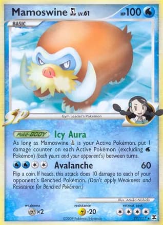 Mamoswine GL — Rising Rivals Pokémon TCG card by Atsuko Nishida