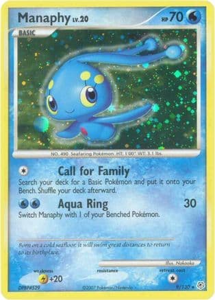 Manaphy — Diamond and Pearl Pokémon TCG card by Nakaoka