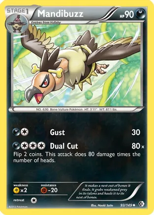 Mandibuzz — Boundaries Crossed Pokémon TCG card by Ayaka Yoshida