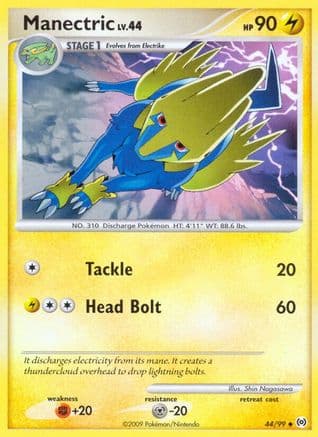 Manectric (44) — Arceus Pokémon TCG card by Shin Nagasawa