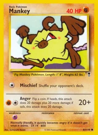 Mankey — Legendary Collection Pokémon TCG card by Sumiyoshi Kizuki