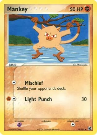 Mankey — EX FireRed & LeafGreen Pokémon TCG card by Miki Tanaka