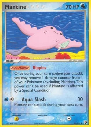 Mantine — EX Team Rocket Returns Pokémon TCG card by Naoyo Kimura