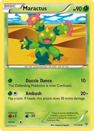 Maractus — Plasma Storm Pokémon TCG card by Shigenori Negishi