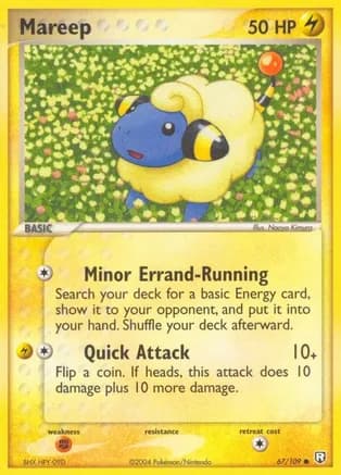 Mareep — EX Team Rocket Returns Pokémon TCG card by Naoyo Kimura