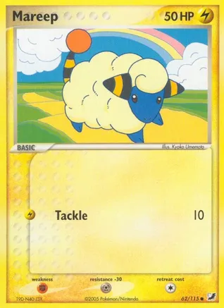 Mareep — EX Unseen Forces Pokémon TCG card by Kyoko Umemoto