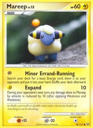 Mareep — Platinum Pokémon TCG card by Yuka Morii