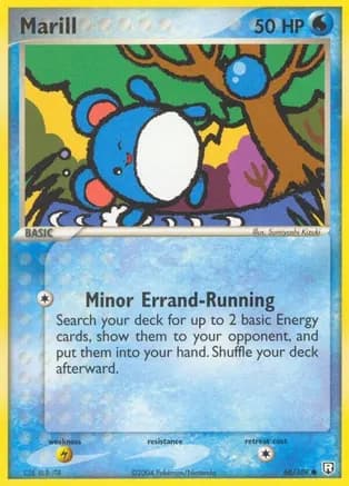 Marill — EX Team Rocket Returns Pokémon TCG card by Sumiyoshi Kizuki