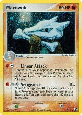 Marowak — EX FireRed & LeafGreen Pokémon TCG card by Aya Kusube