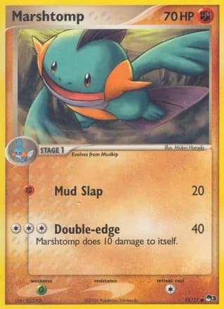 Marshtomp — POP Series 3 Pokémon TCG card by Midori Harada