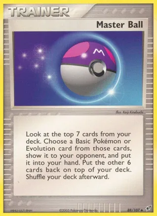 Master Ball — EX Deoxys Pokémon TCG card by Keiji Kinebuchi