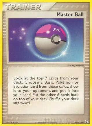 Master Ball — EX Delta Species Pokémon TCG card by Keiji Kinebuchi