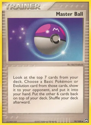Master Ball — EX Power Keepers Pokémon TCG card by Keiji Kinebuchi