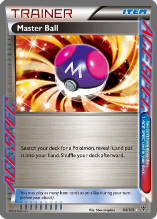 Master Ball — Plasma Blast Pokémon TCG card by 5ban Graphics
