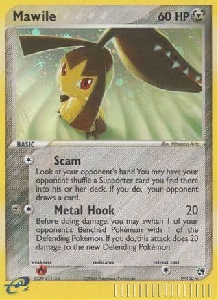 Mawile — Sandstorm Pokémon TCG card by Kagemaru Himeno