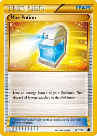 Max Potion (121 Secret Rare) — Plasma Freeze Pokémon TCG card by 5ban Graphics