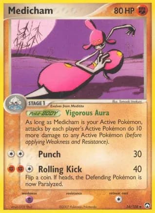 Medicham — EX Power Keepers Pokémon TCG card by Masakazu Fukuda