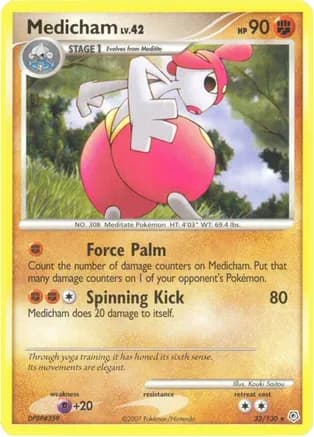 Medicham — Diamond and Pearl Pokémon TCG card by Kouki Saitou