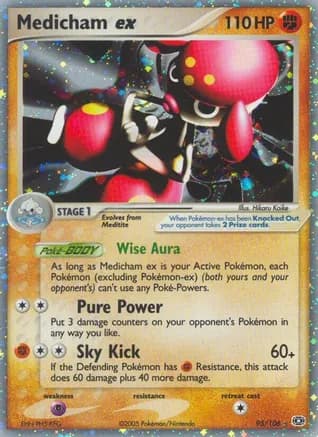 Medicham ex — EX Emerald Pokémon TCG card by Hikaru Koike