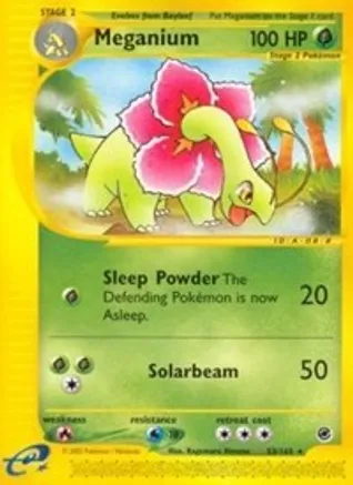 Meganium (53) — Expedition Pokémon TCG card by Kagemaru Himeno