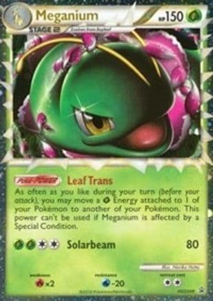 Meganium (Prime) - HGSS08 — HGSS Promos Pokémon TCG card by Kagemaru Himeno
