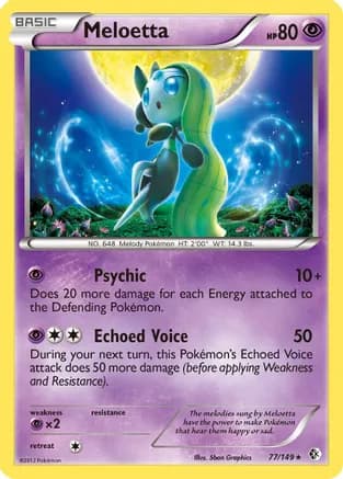 Meloetta — Boundaries Crossed Pokémon TCG card by 5ban Graphics