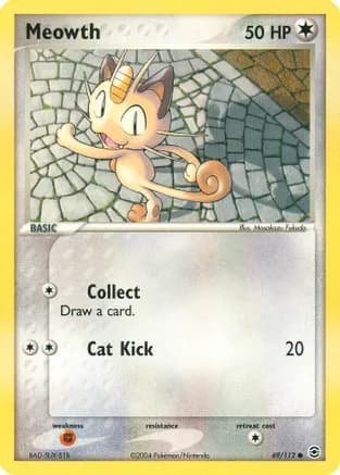 Meowth — EX FireRed & LeafGreen Pokémon TCG card by Masakazu Fukuda