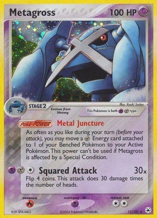 Metagross — Hidden Legends Pokémon TCG card by Hisao Nakamura