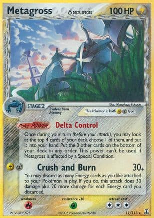 Metagross (Delta Species) — Delta Species Pokémon TCG card by Masakazu Fukuda