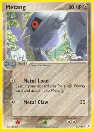 Metang - 21/101 — EX Hidden Legends