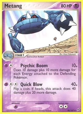 Metang — EX Deoxys Pokémon TCG card by Hisao Nakamura
