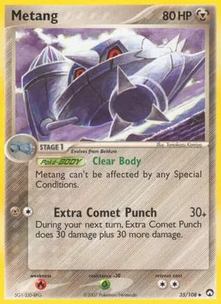 Metang — EX Power Keepers Pokémon TCG card by Tomokazu Komiya