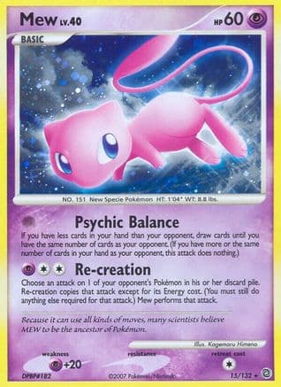 Mew — Secret Wonders Pokémon TCG card by Kagemaru Himeno