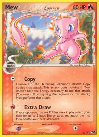 Mew (Delta Species) — POP Series 5 Pokémon TCG card by Masakazu Fukuda