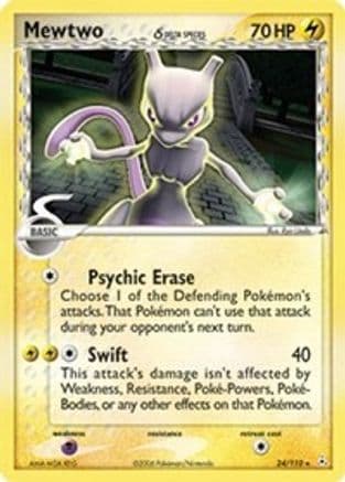 Mewtwo (Delta Species) — Holon Phantoms Pokémon TCG card by Ryo Ueda