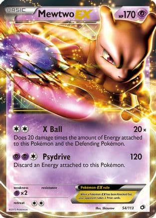 Mewtwo EX — Legendary Treasures Pokémon TCG card by Shizurow